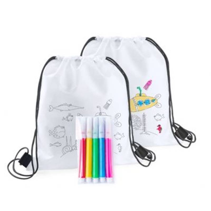 Backys vyfarbovací vak na šnúrku, biela Backys vyfarbovací vak na šnúrku, biela